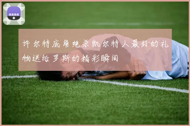 许尔特底角绝杀凯尔特人最好的礼物送给罗斯的精彩瞬间